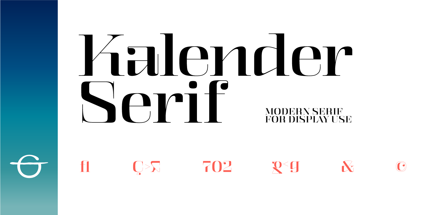 Schriftart Kalender Serif